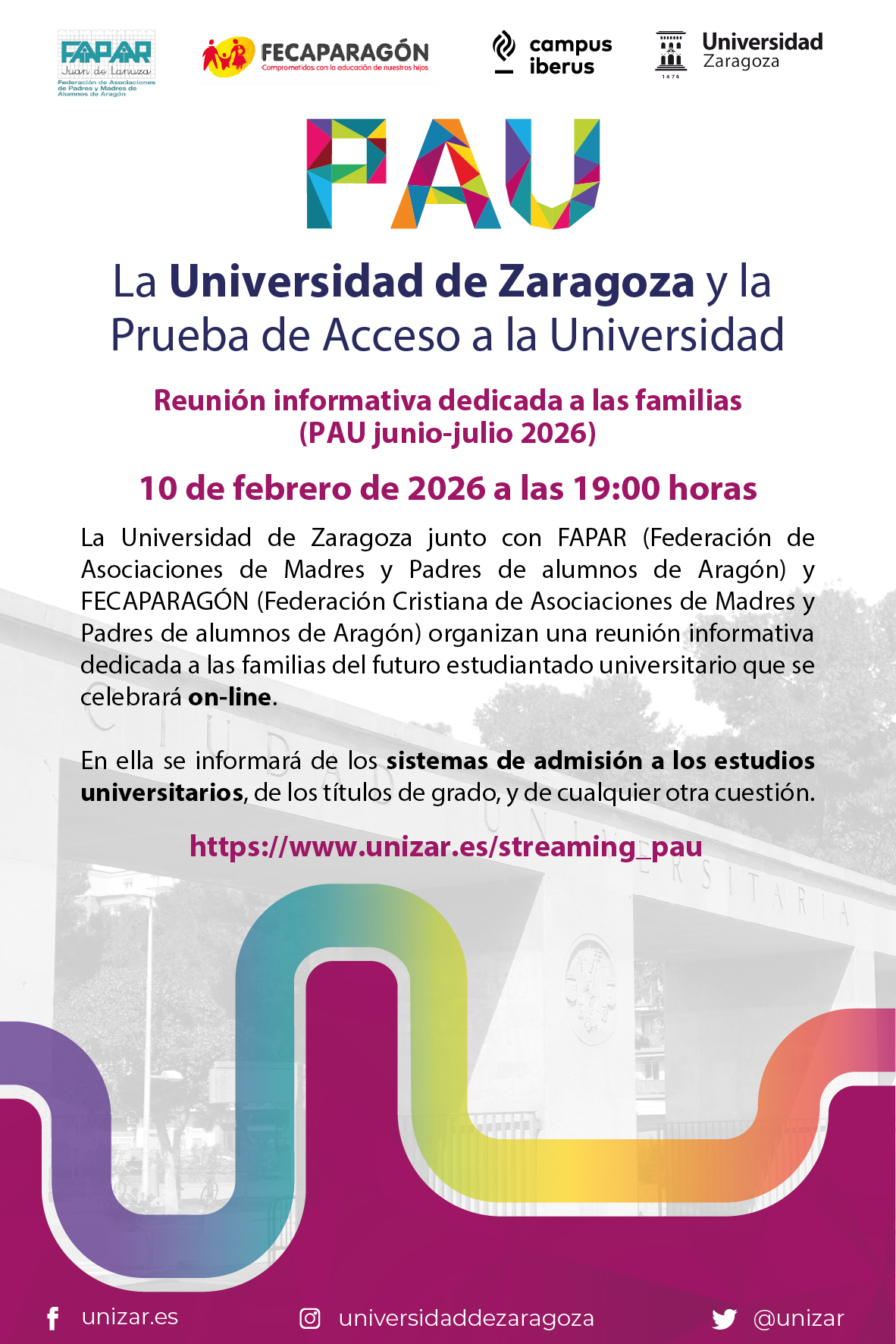 1- Invitación PAU 2026 Familias