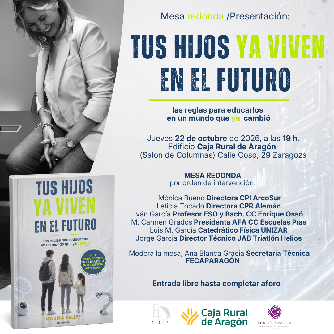INVITACIÓN TUS HIJOS YA VIVEN EN EL FUTURO MARISA FELIPE